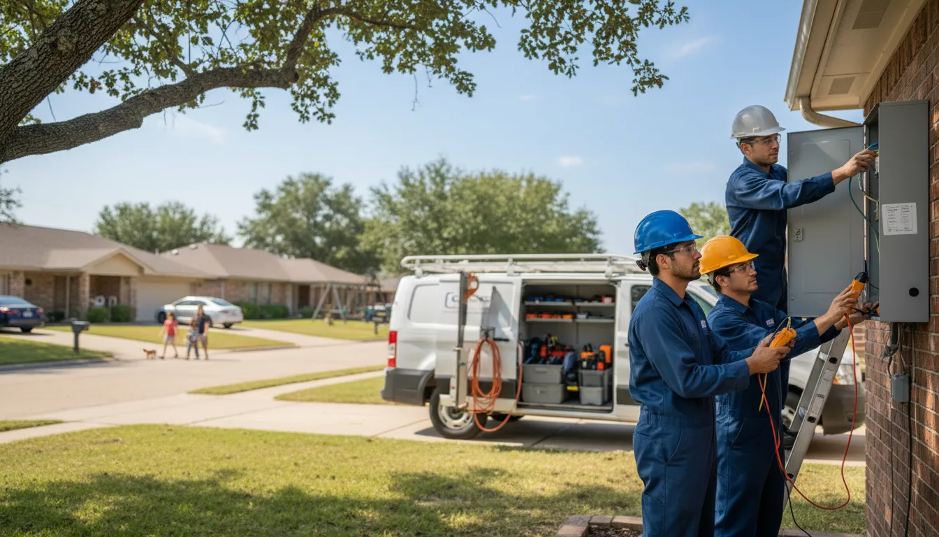 Certified electrician providing emergency electrical services in Forestville, NY